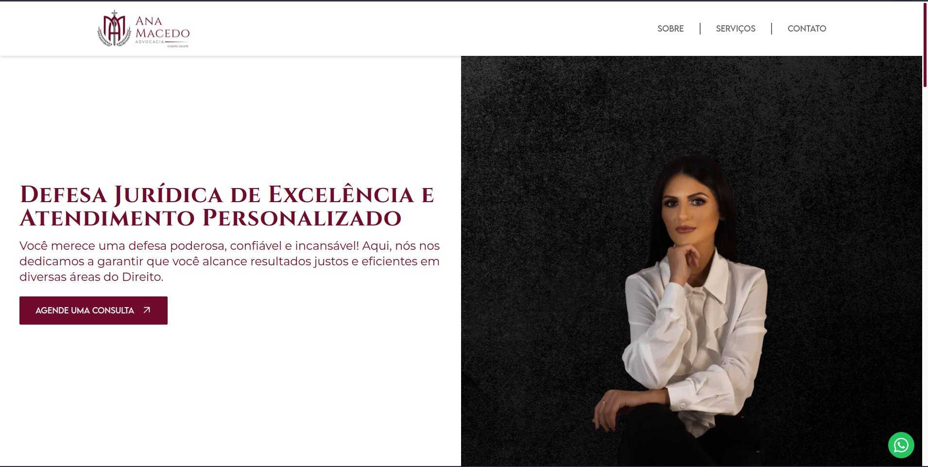 Ana Macedo Advocacia - A landing page for a law firm!