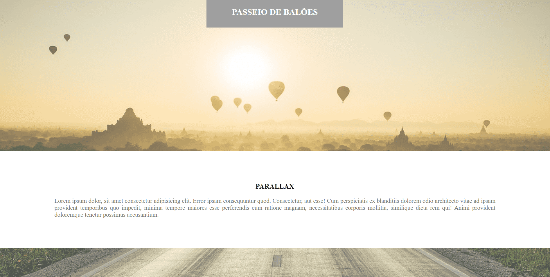 Parallax - Parallax effect using HTML, CSS and JS!